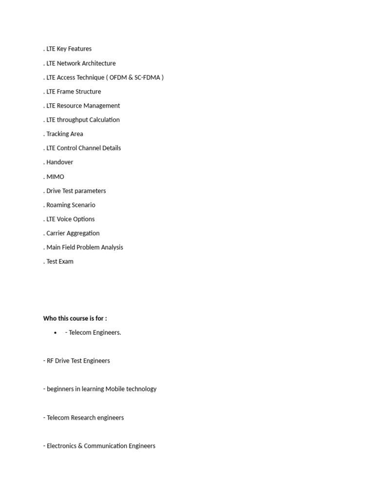 Who This Course Is For | PDF