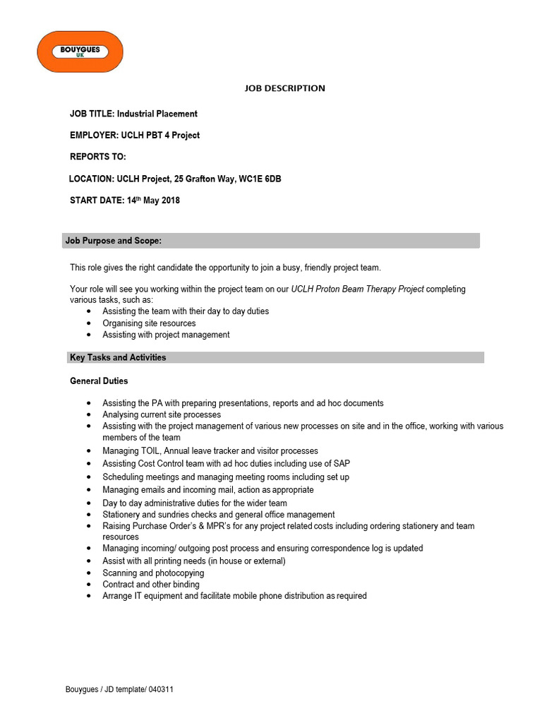 Industrial Placement | PDF | Business