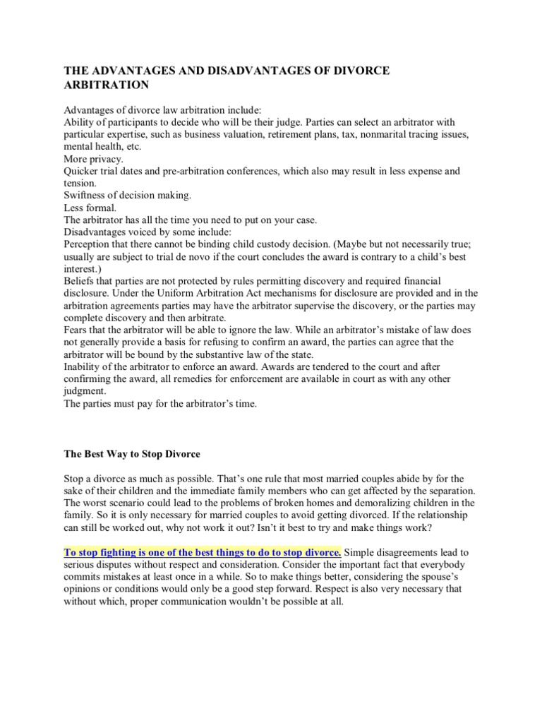 divorce topic essay