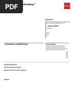 Sample Statement Wellsfargo | PDF | Fee | Transaction Account