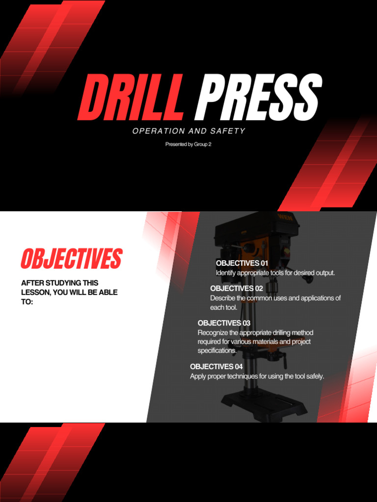 GROUP 2-Drill Press | PDF | Drill | Drilling