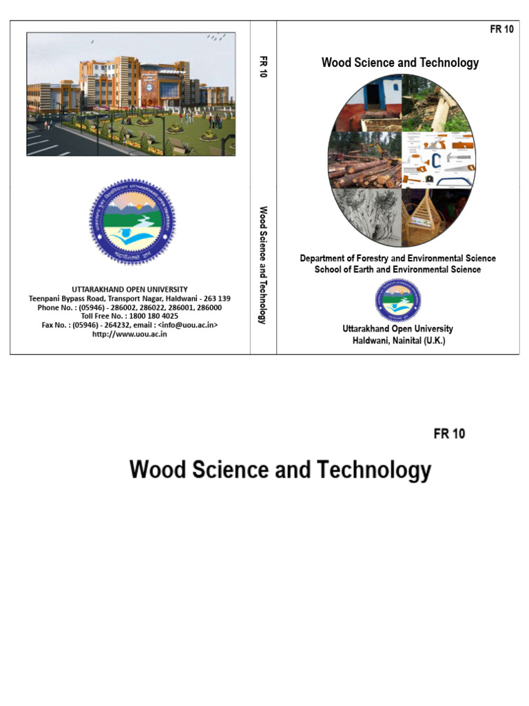 Wood Science and Technology Overview | PDF | Wood | Hardwood
