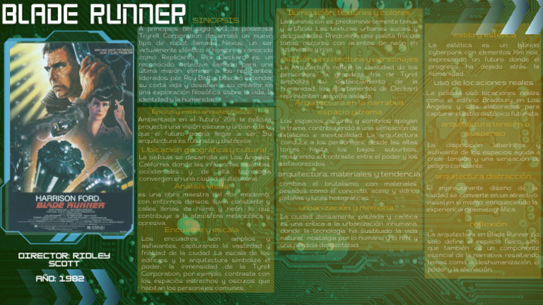 Estética y Arquitectura en Blade Runner | PDF