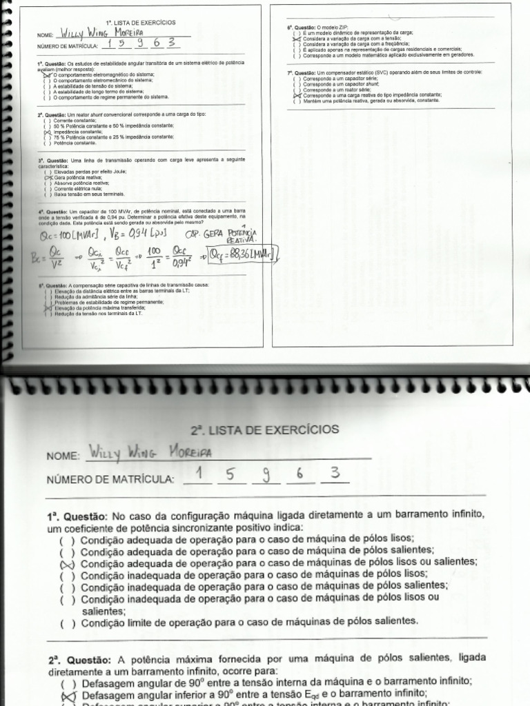 EEL903 Listas 1 2 e 3 | PDF