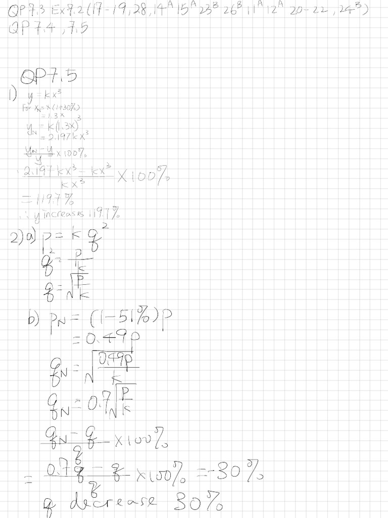 Mathematical Equations and Solutions | PDF