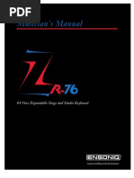 ZR-76 Musicians Manual