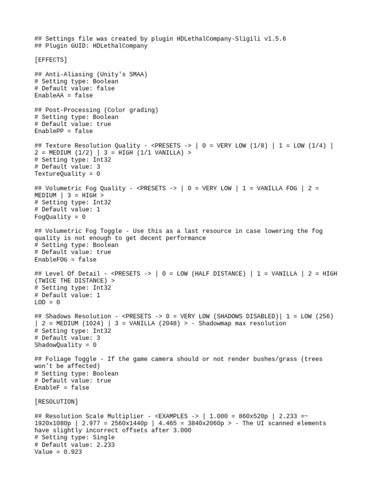 TF2 Low Graphics Settings Config | PDF
