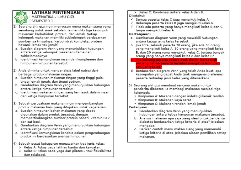 Latihan Pertemuan 9 | PDF