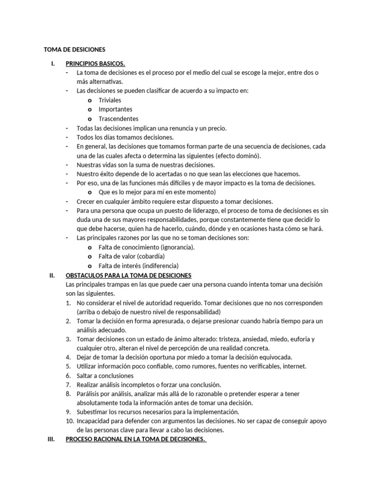 Estrategias para una Toma de Decisiones Efectiva | PDF | Toma de ...