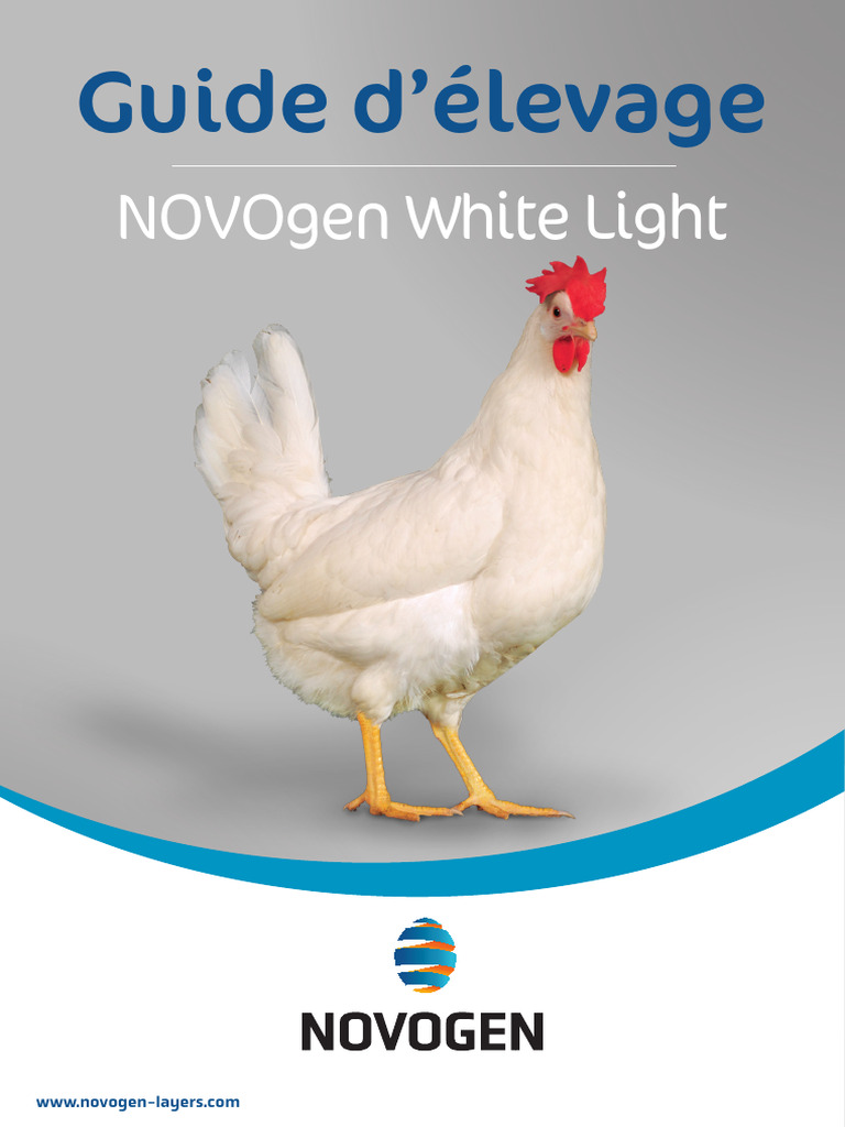 Guide d'élevage NOVOgen WHITE Light | PDF | Calcium | Poulet