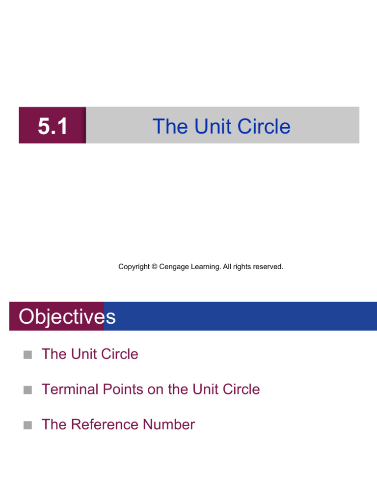 Ii The Unit Circle Pdf Circle Euclid