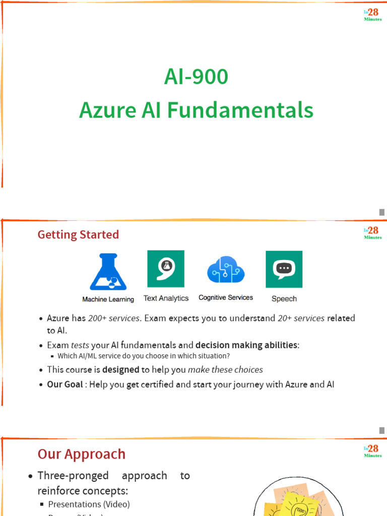 Azure AI Fundamentals: Certification Guide | PDF | Machine Learning ...