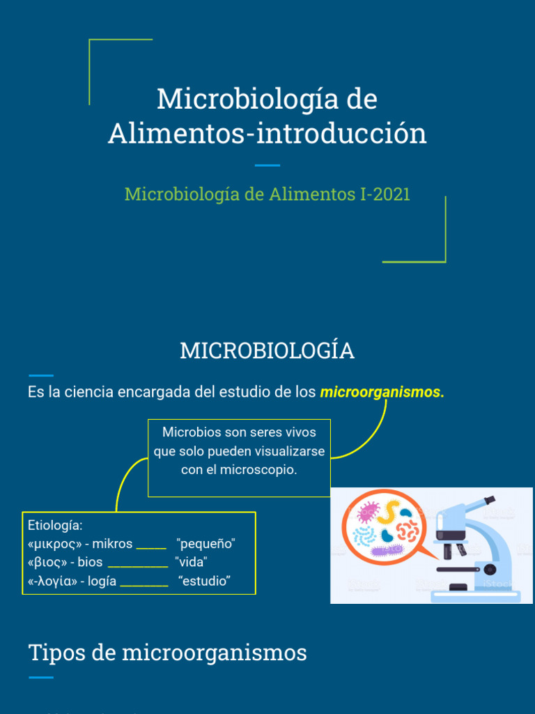 Microbiología de Alimentos - Tema 1 - 2021 | PDF | Las bacterias ...