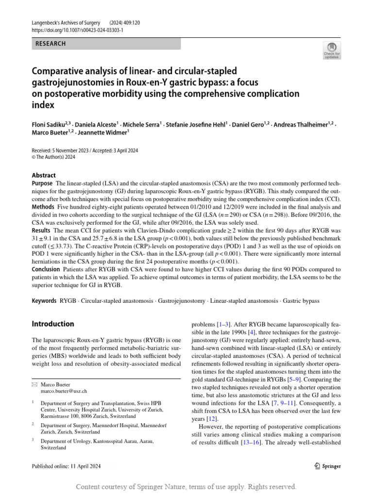 Comparative Analysis of Linear - and Circular-Stapl | PDF | Digestive ...