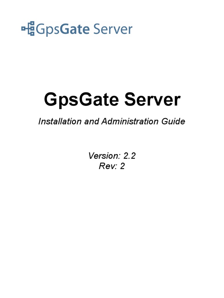 GpsGate Server Installation Guide 2.2 | PDF | Web Server | Internet & Web