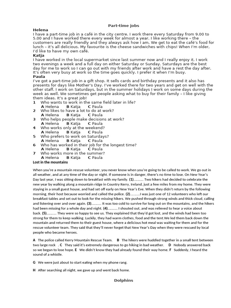 Reading 7 | PDF | Dolphin