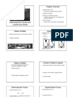 Chapter Overview: Intermolecular Forces and Liquids and Solids