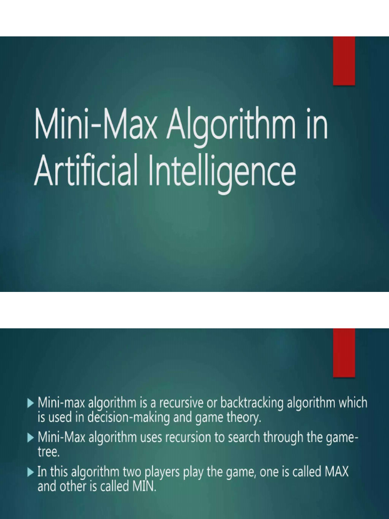 MinMax Algorithm | PDF
