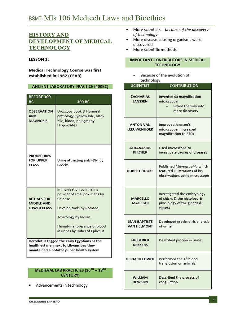 Overview of Medtech Laws in the Philippines | PDF | Pathology | Medicine