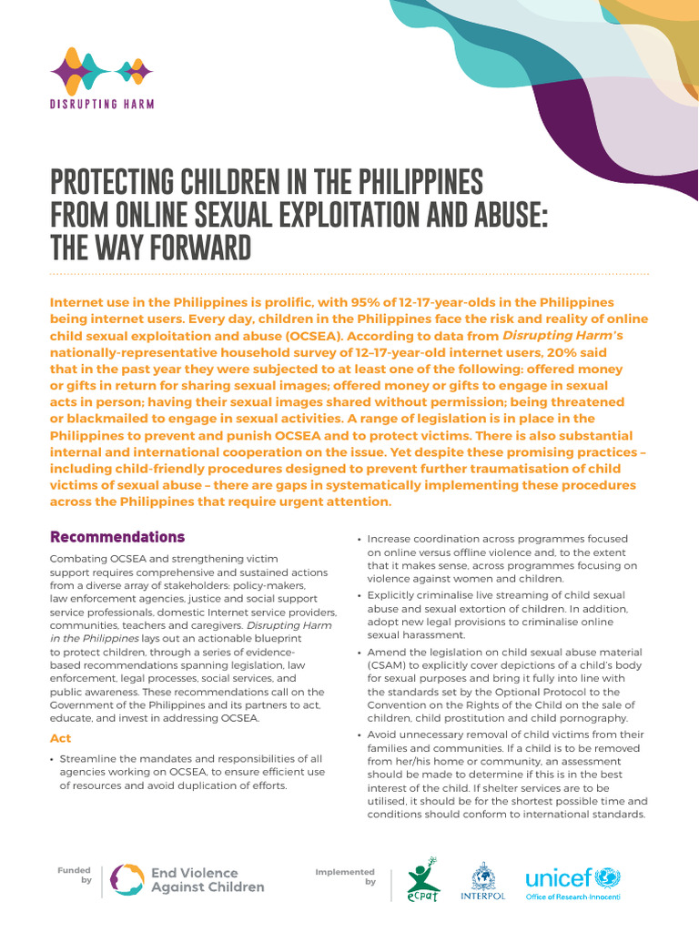 Combating Online Child Exploitation in the Philippines | PDF | Child ...