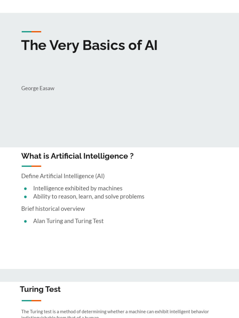 The very basics of ai pdf artificial intelligence intelligence