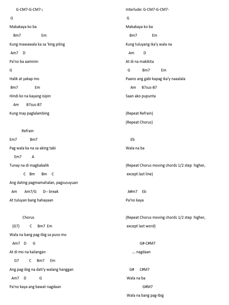 Wala Na Bang Pag Ibig | PDF