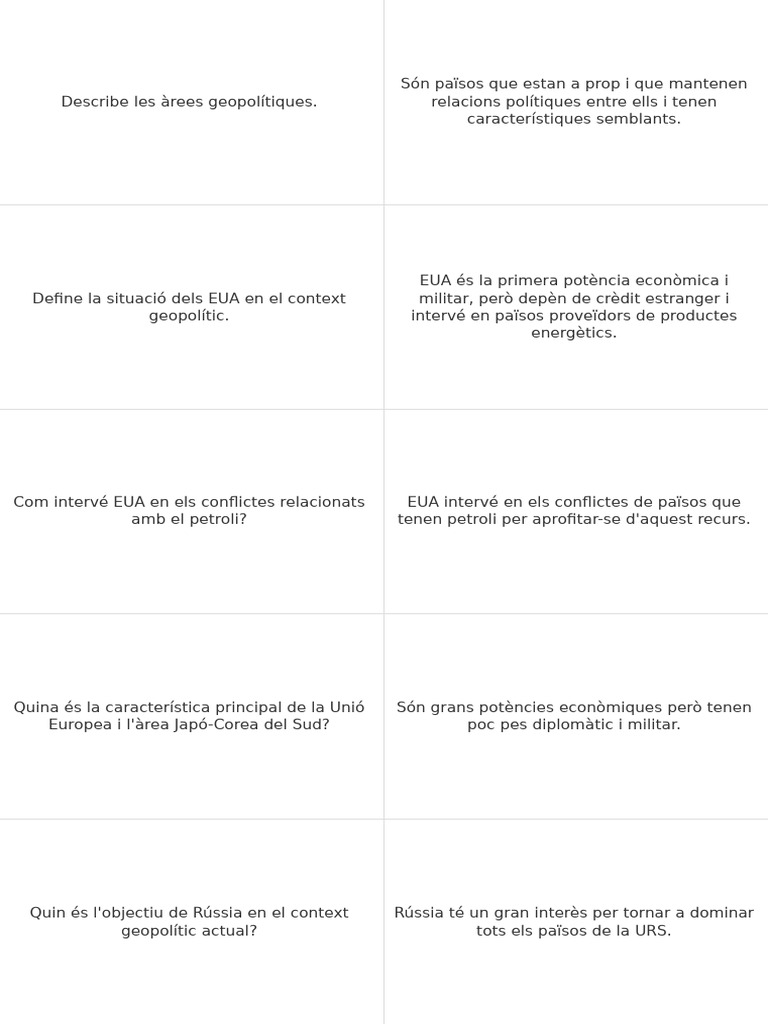 Flashcards | PDF