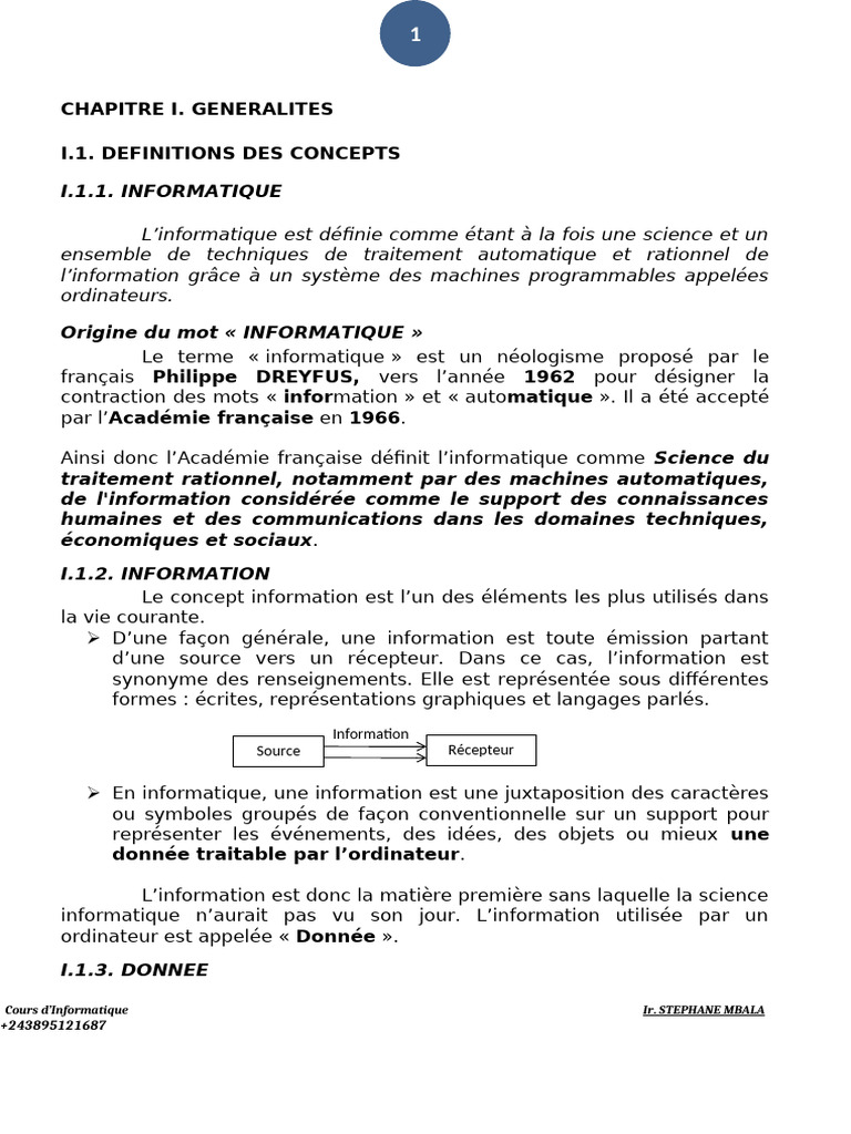 Concepts fondamentaux de l'informatique | PDF | Virus informatique ...