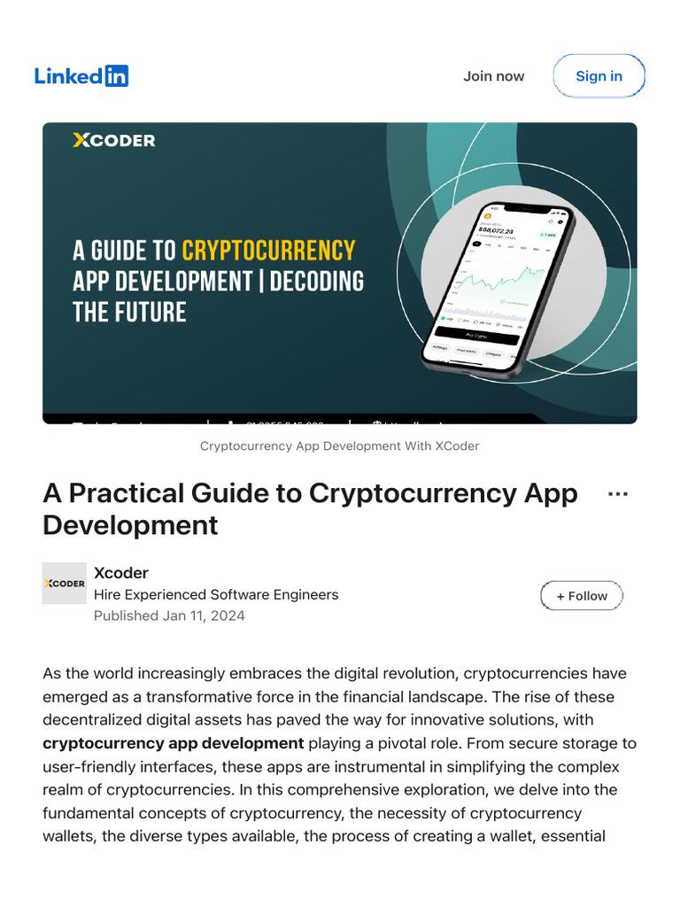 The Guide To Cryptocurrency App Development | PDF | Cryptocurrency ...