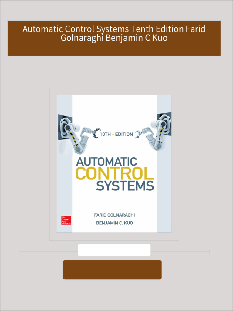 Automatic Control Systems 9th Edition Chapter 7 Automatic Control