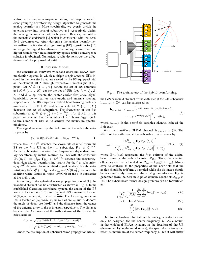 Efficient Hybrid Beamforming Design | PDF | Orthogonal Frequency ...