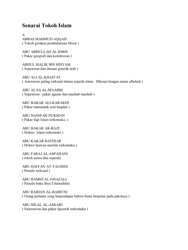 Tokoh Islam Pdf