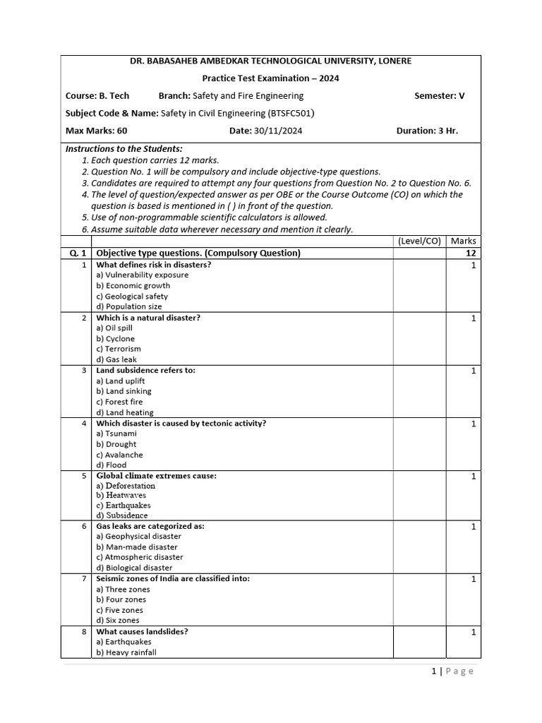 Dm 1 q pdf natural disasters earthquakes