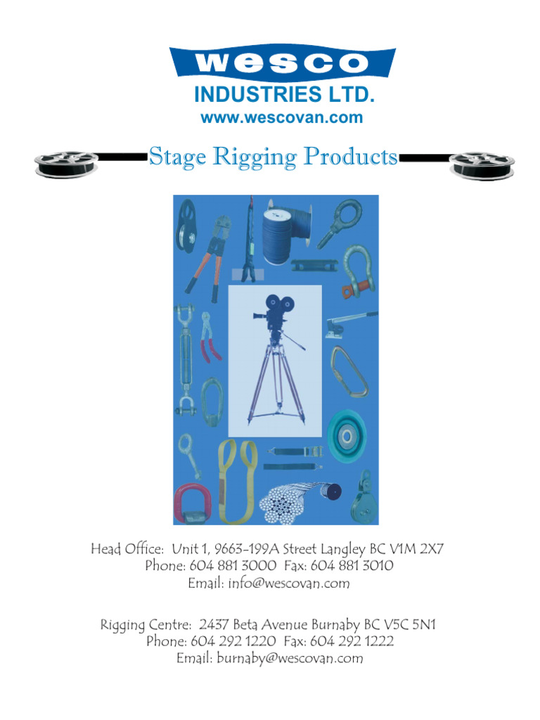 Rigging and Rope Product Specifications | PDF | Rope | Pound (Mass)