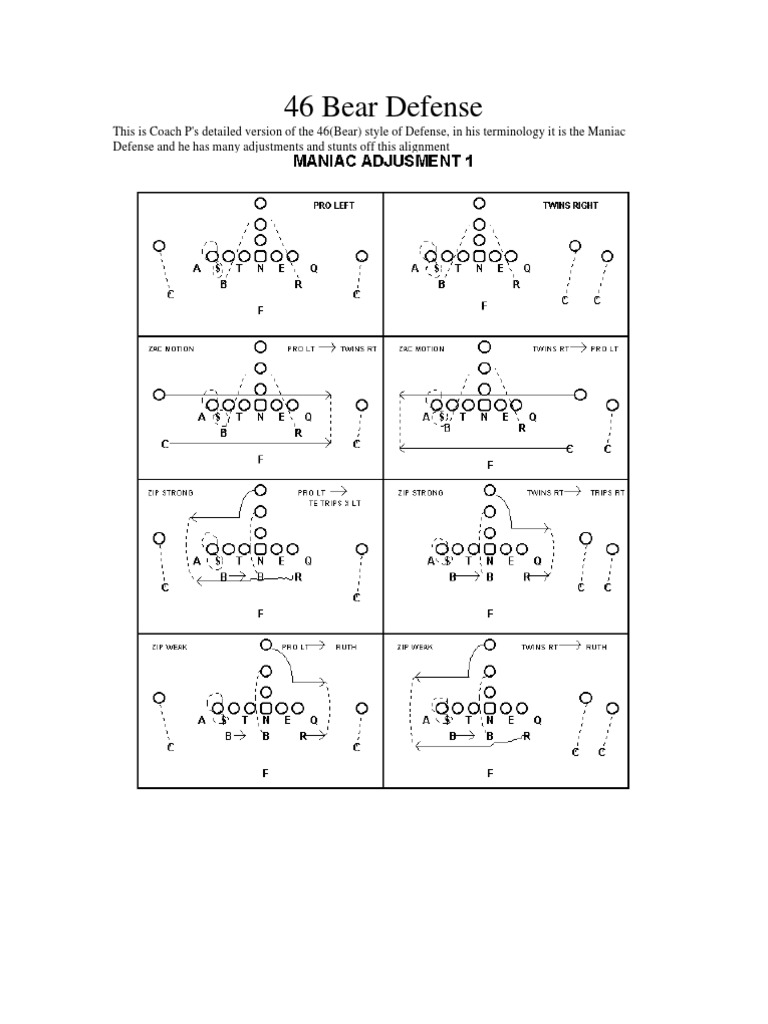 46 bear defense by coach p