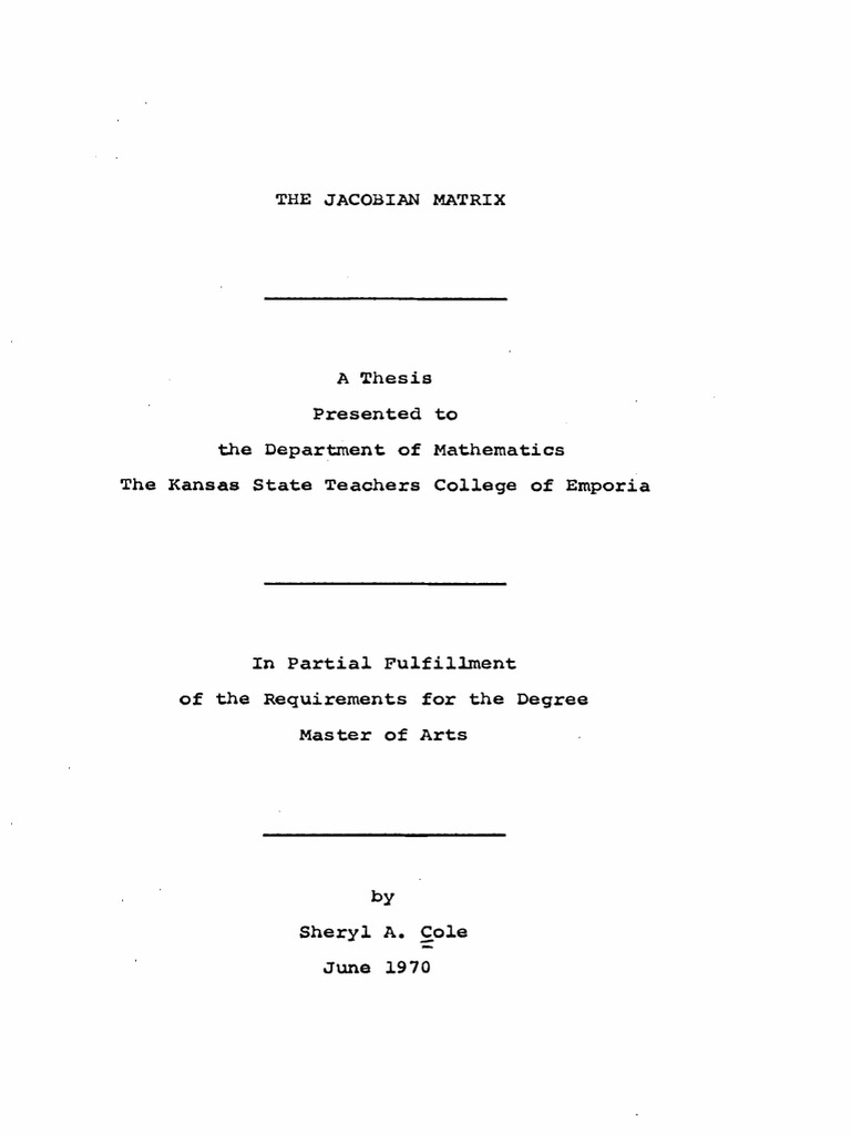 In-Depth Study of the Jacobian Matrix | PDF | Area | Mathematics