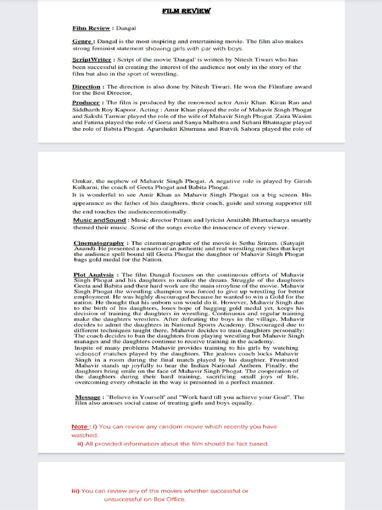 Film Review | PDF