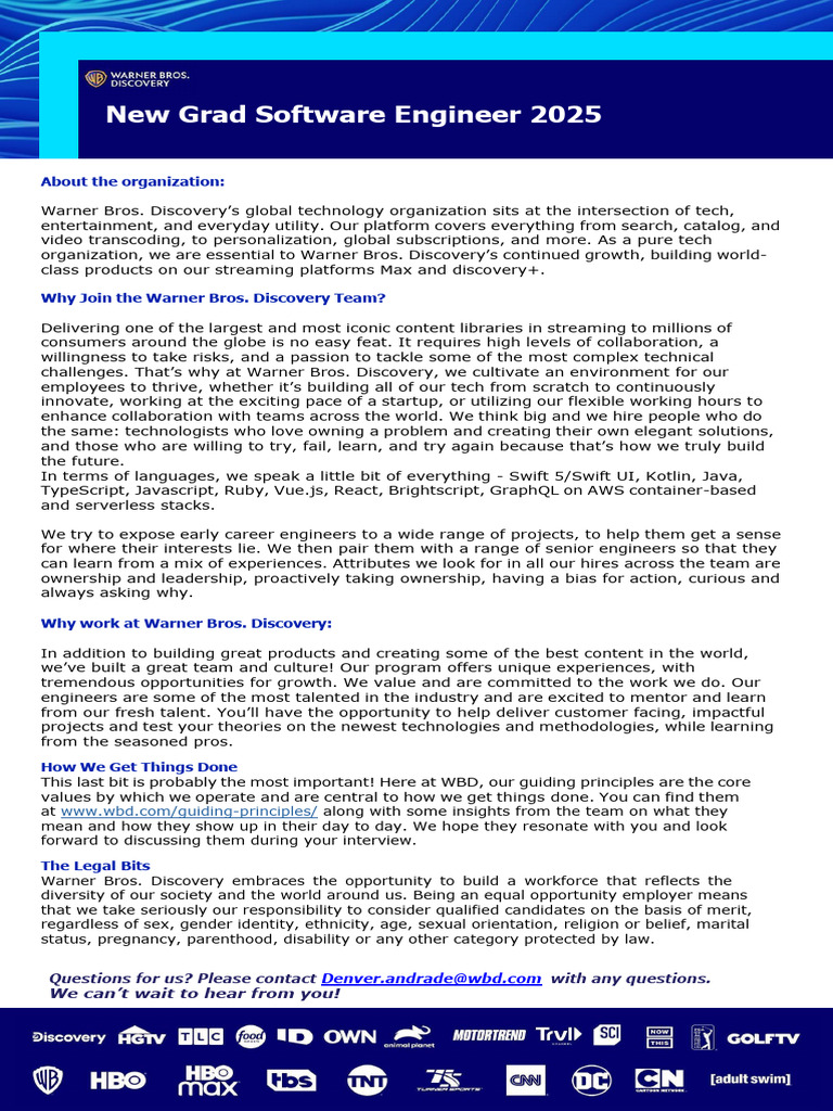 New Grad Software Engineering 2025 | PDF | Software | Mentorship