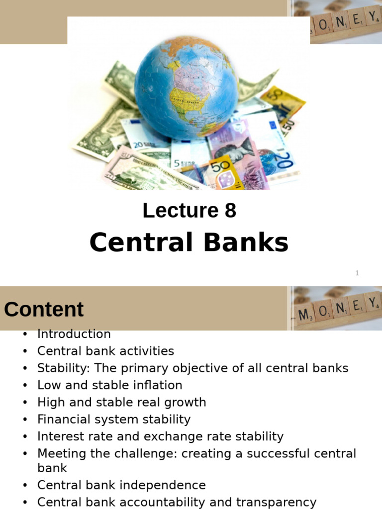 Lecture 8 - Central Banks | PDF | Central Banks | Inflation