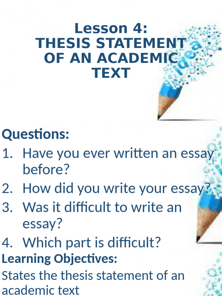 Crafting Effective Thesis Statements | PDF | Essays