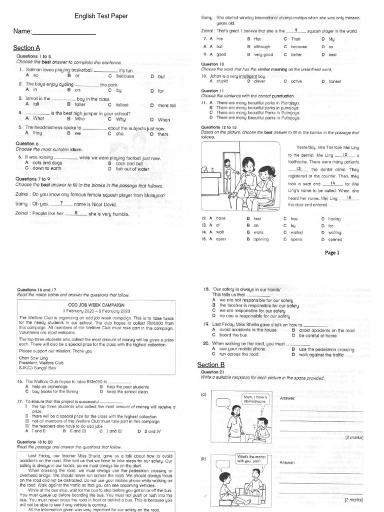 BI Test Paper | PDF