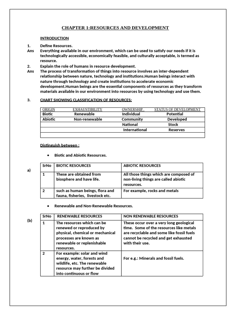 Resource Development & Conservation | PDF | Soil | Resource