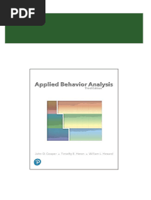 Download Full (eBook PDF) Applied Behavior Analysis 3rd Edition PDF All Chapters