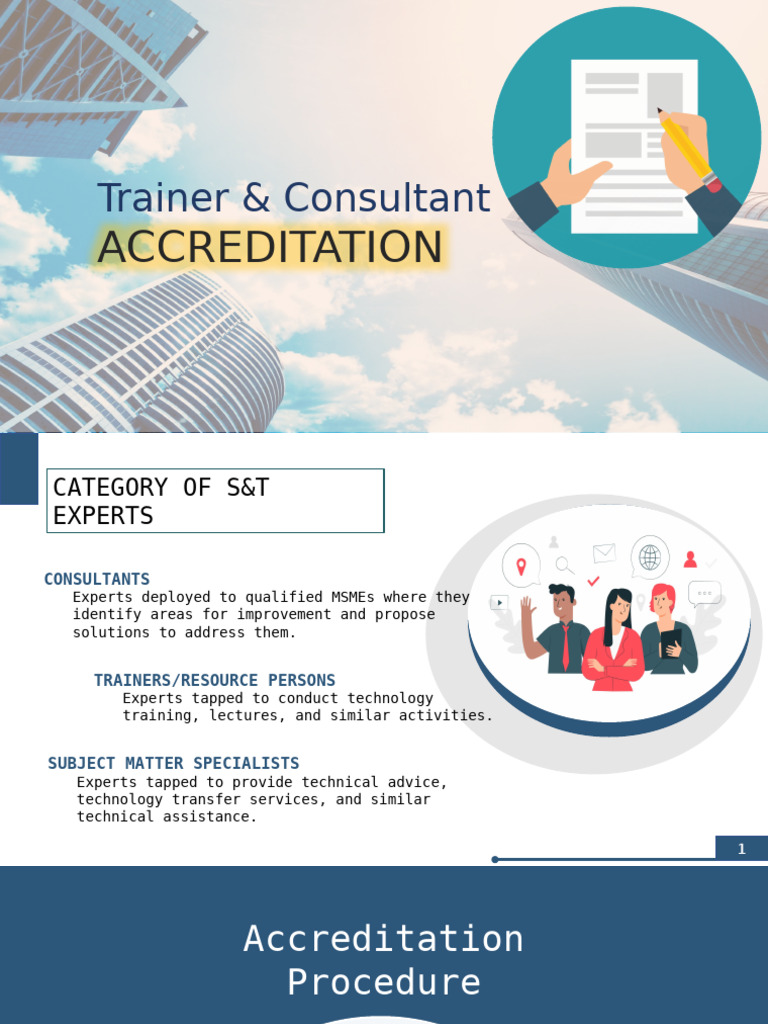 Accreditation Process for S&T Experts | PDF