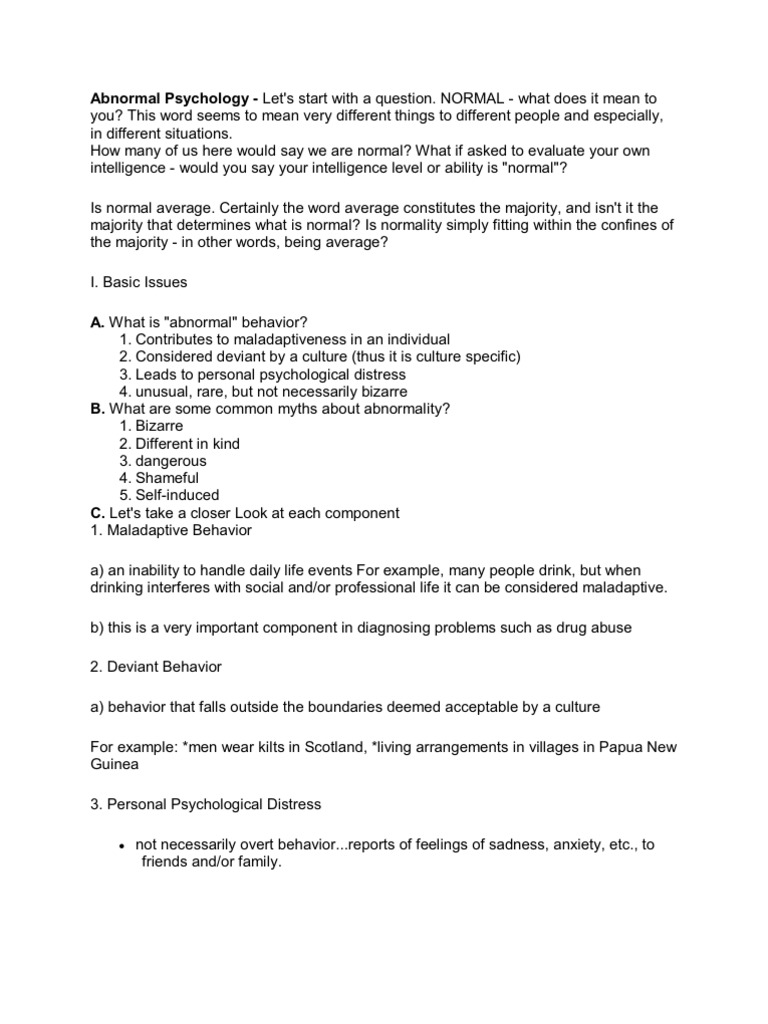 Topics in abnormal psychology image