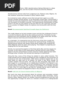 BIOGRAPHY - Apostle Joshua Selman Nimmak