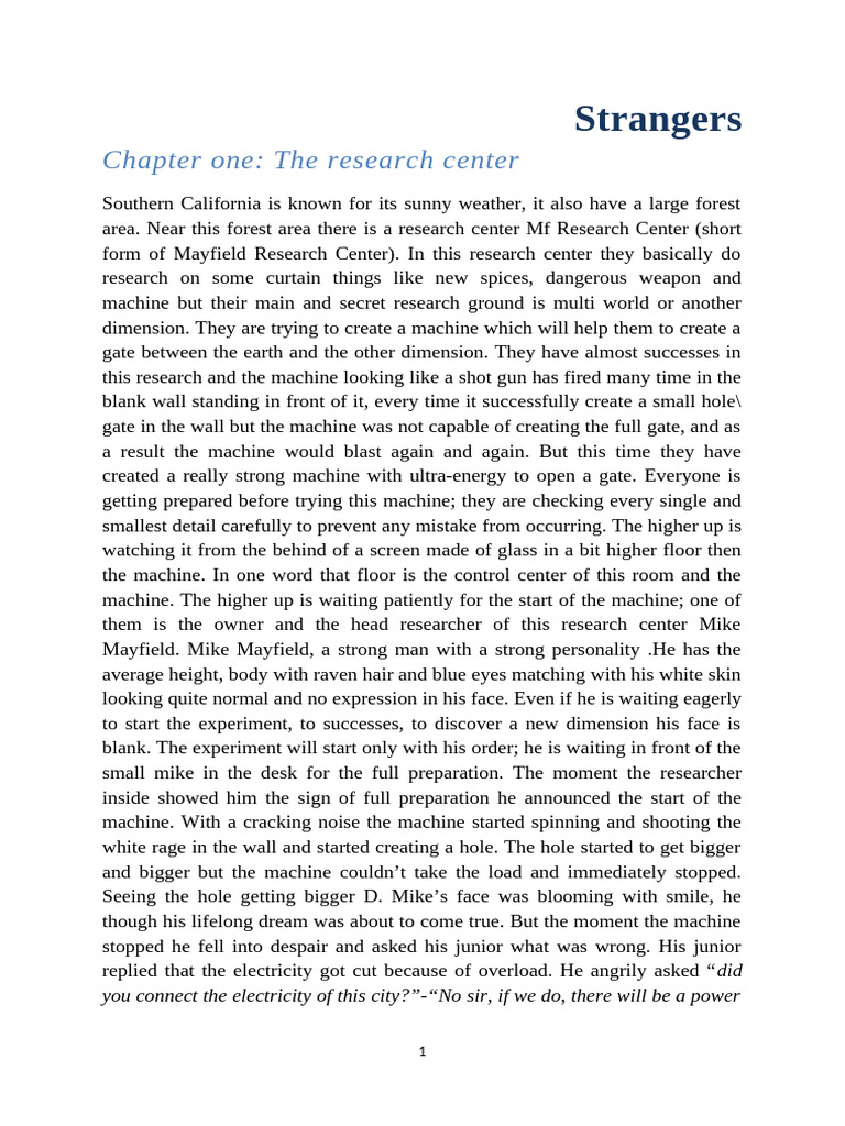 Strangers | PDF
