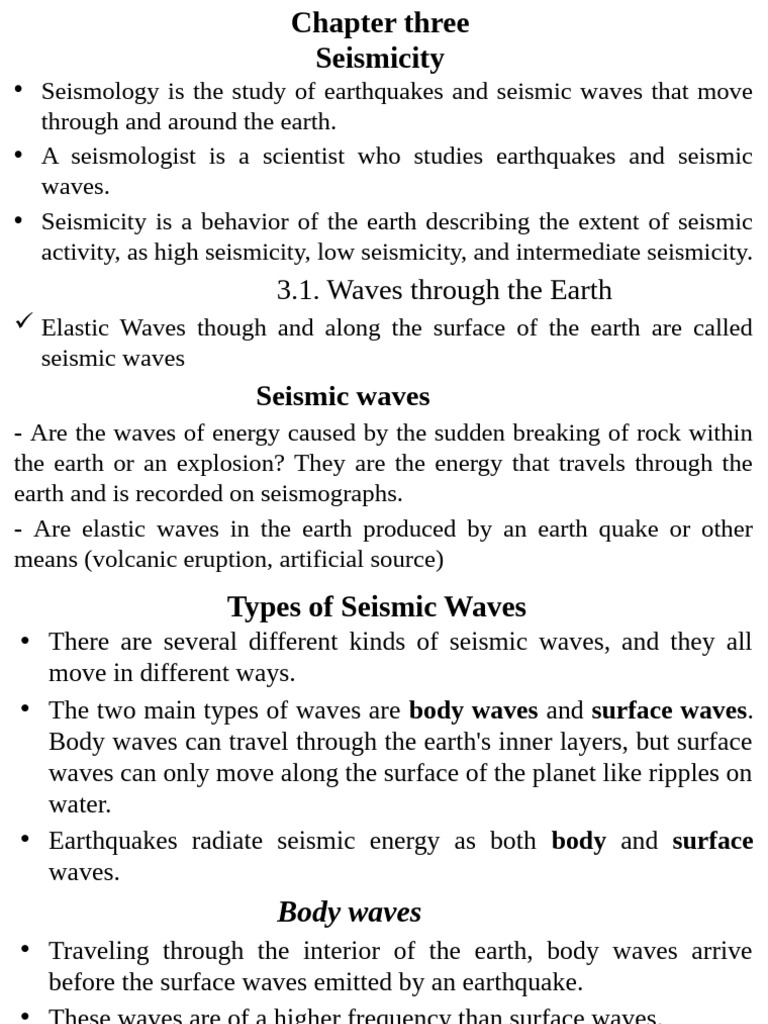 Chapter Threedur | PDF | Seismology | Waves