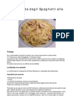 Piccola Storia Degli Spaghetti Alla Carbonara