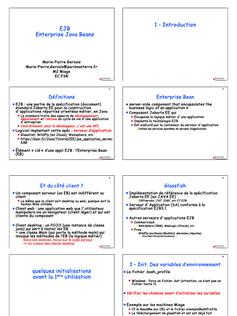Introduction aux EJB en Java | PDF | Java (Langage de programmation ...